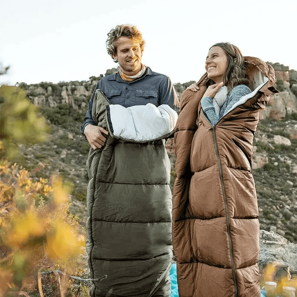 Спальный мешок Naturehike Envelope style U150 коричневый левый Фото 2